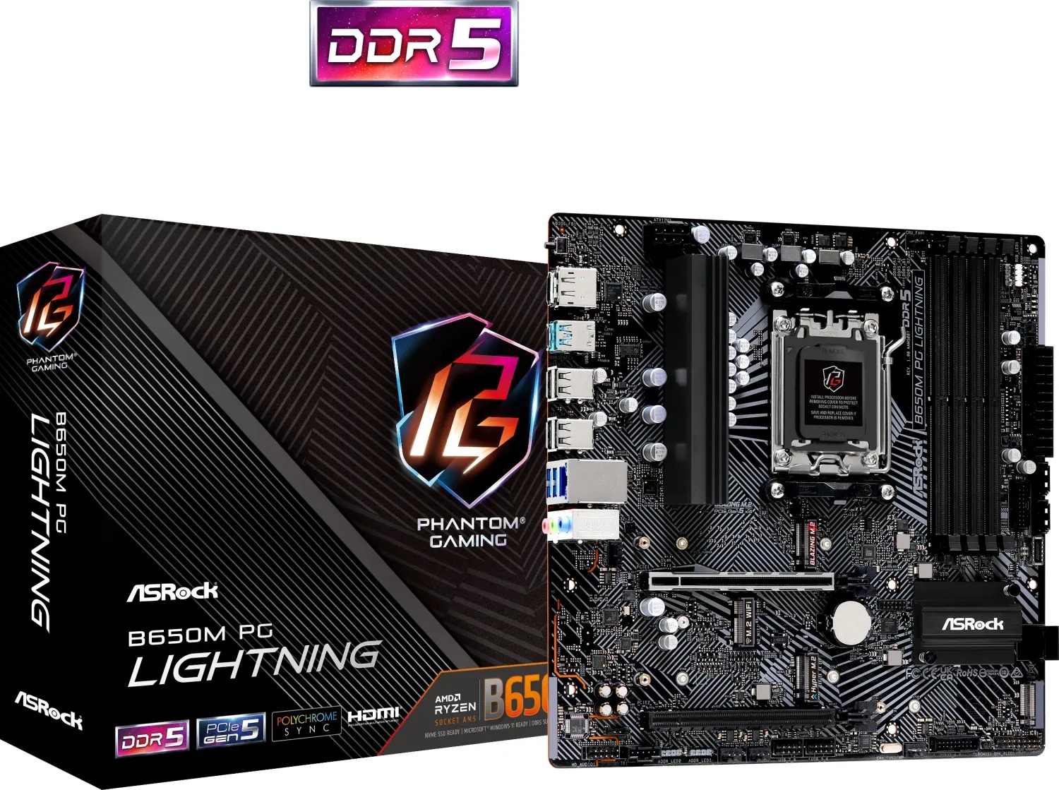 Asrock B650M PG Lightning